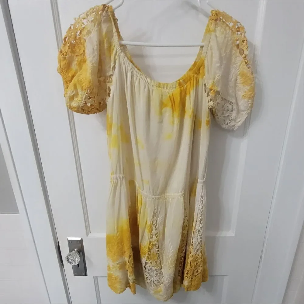 The Jetset diaries tye dye overeized dress sz small
